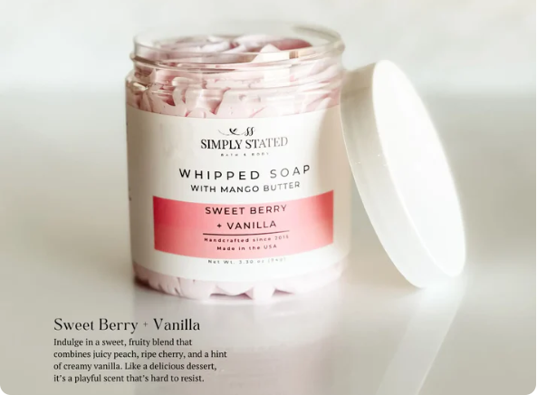 Simply Stated Whipped Soap