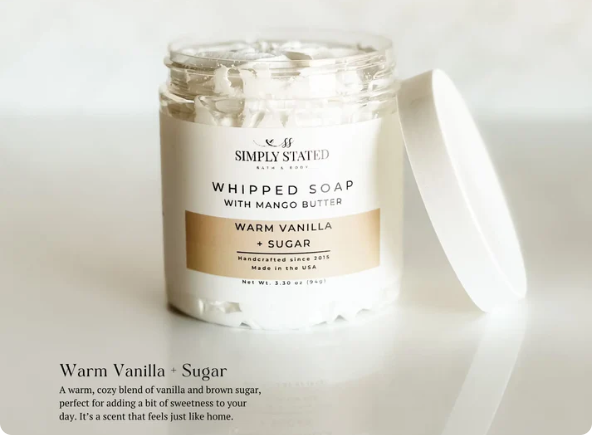 Simply Stated Whipped Soap